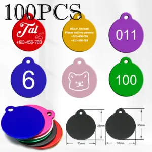 chaveiro de identificação redondo para gatos