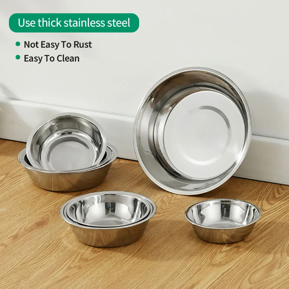 tigela de aço inoxidável para cães e gatos