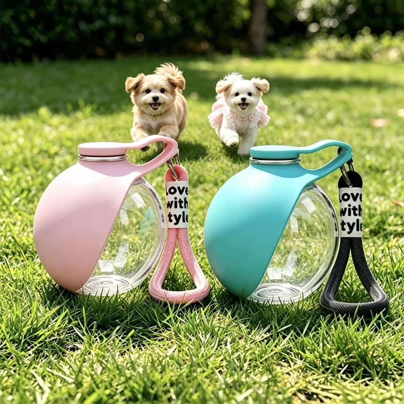 Garrafa de Água Portátil para Cães com Tigela Antivazamento - Imagem 2