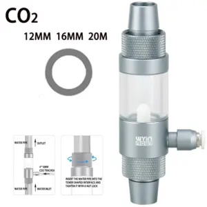 difusor de CO2 para aquário de metal