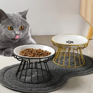 tigela larga de cerâmica para gatos