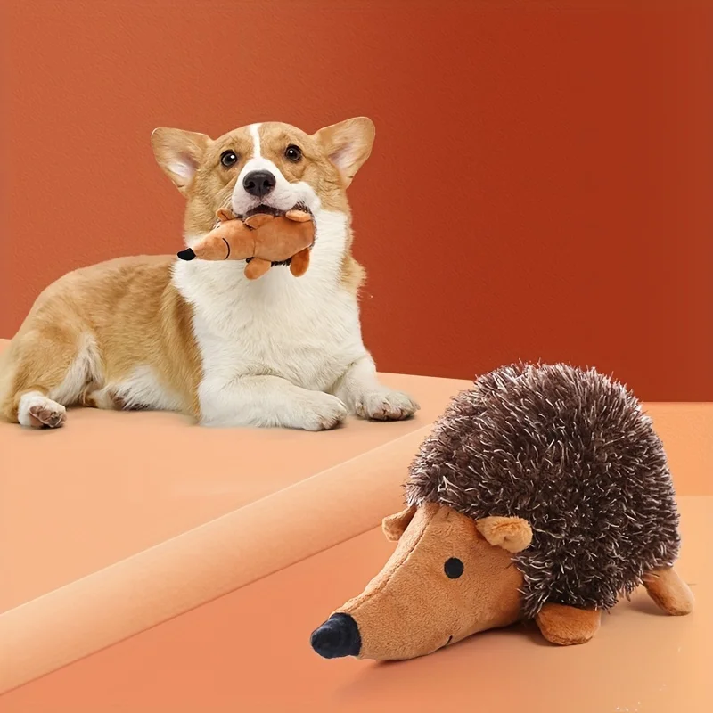 Brinquedo de Pelúcia Ouriço para Cães com Apito Interno - Imagem 5