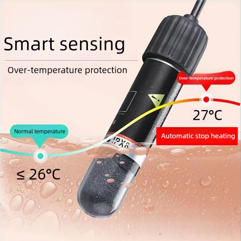 Aquecedor de Aquário USB Mini 5V com Ventosa e Proteção Automática - Imagem 2