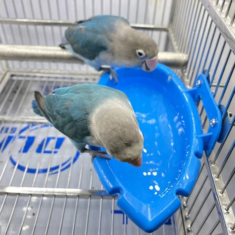 Banheira para Pássaros Azul de PP para Gaiola 18 cm - Imagem 2