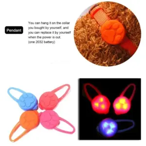 pingente de led para coleira de cães e gatos
