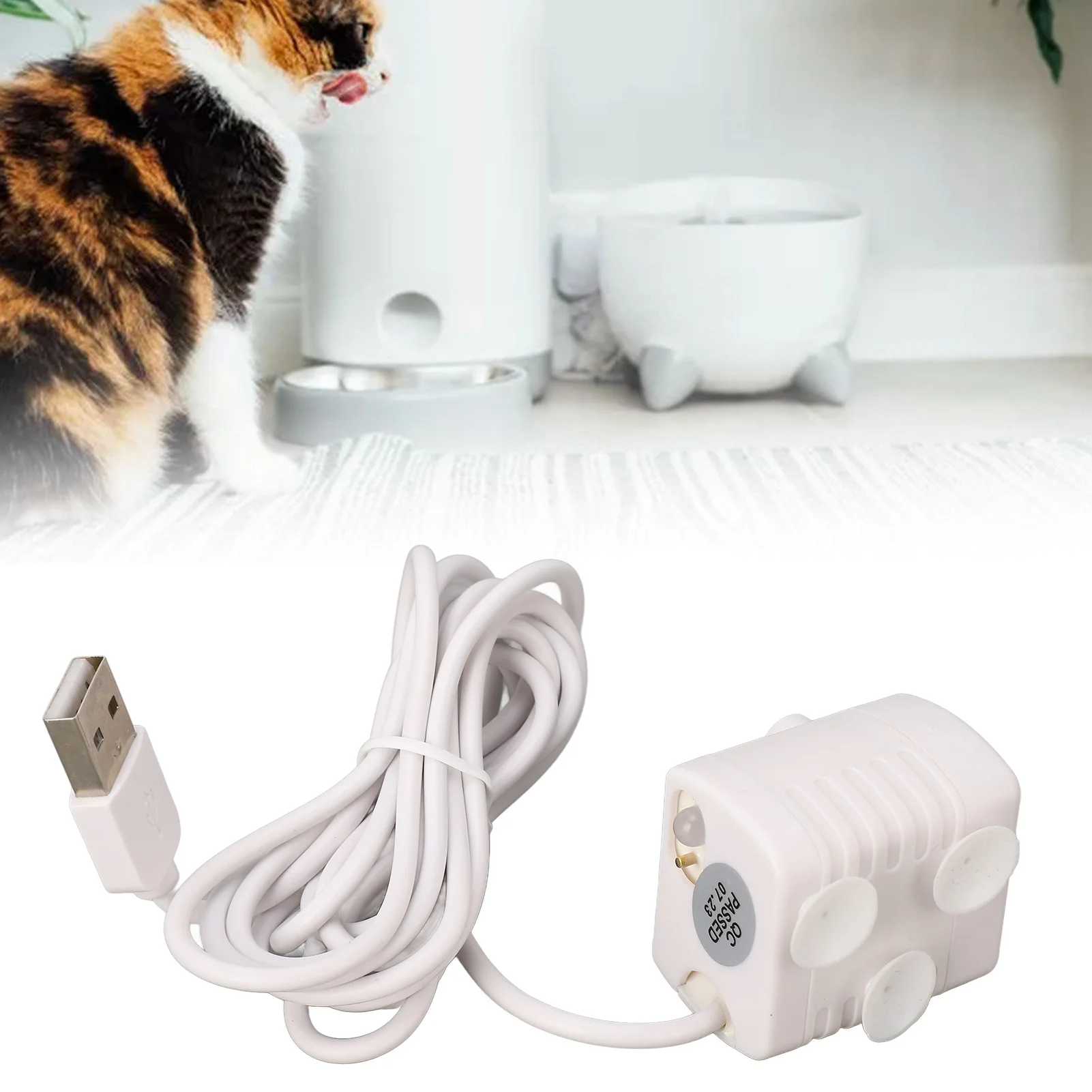 Bomba USB para Fonte de Água Pet 5V Ajustável com Ventosas - Imagem 2
