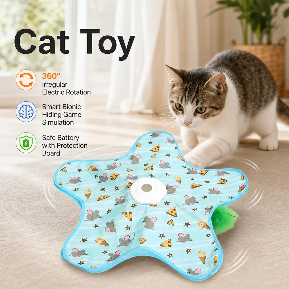 Brinquedo para Gatos USB Recarregável com Movimento e Pena - Image 5