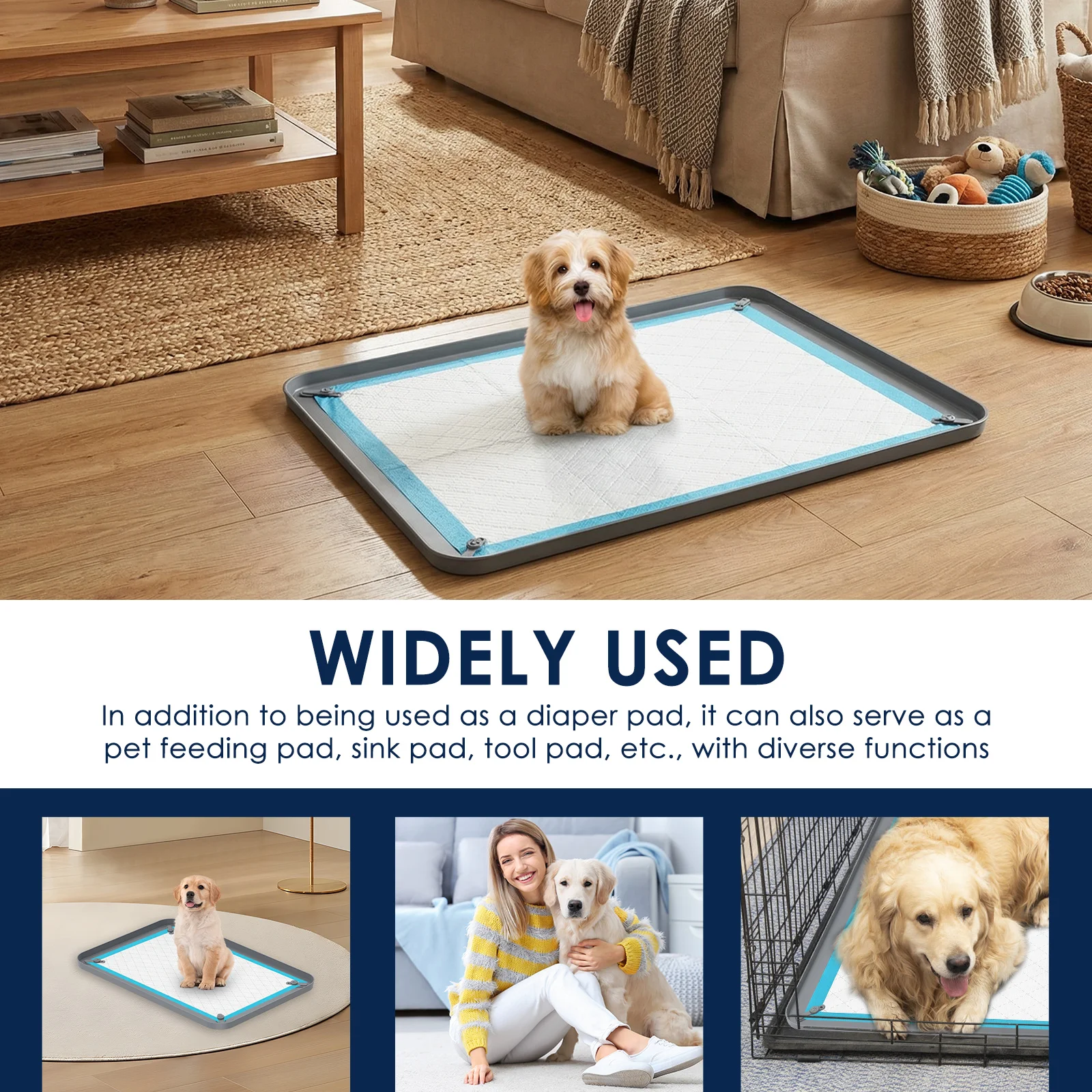 Suporte de Silicone para Tapete Higiênico de Cães com Borda Elevada - Imagem 6