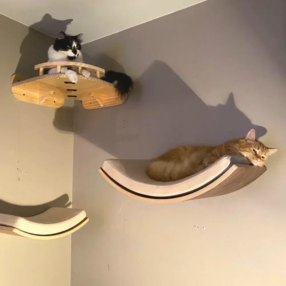 torre de escalada para gatos de parede