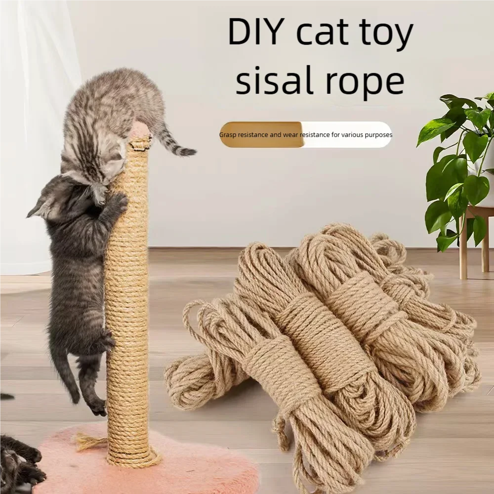Corda de Sisal Natural para Gato DIY Arranhador - Image 3