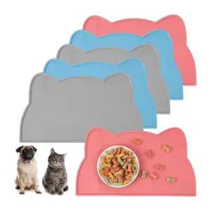 tapete de silicone para gatos e cães