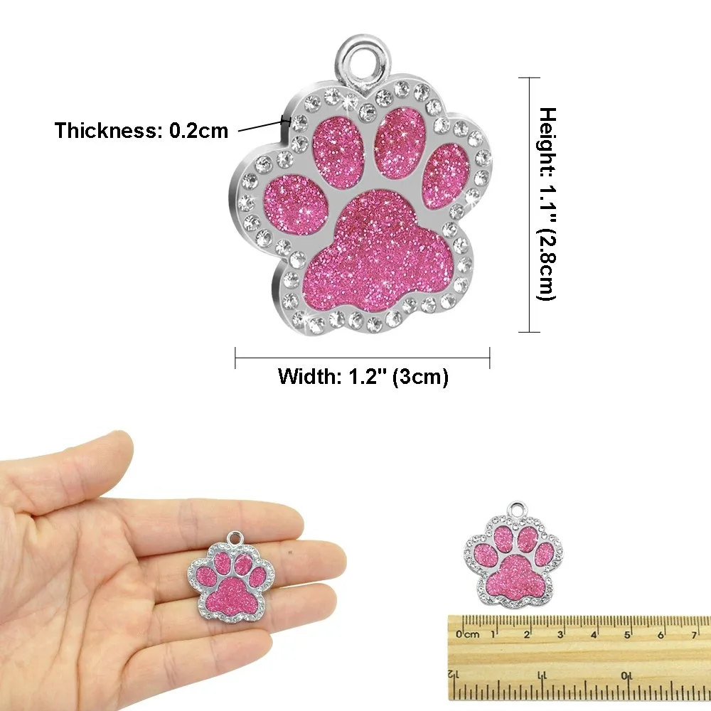 Plaqueta de Identificação para Cães e Gatos com Gravação Grátis - Imagem 4