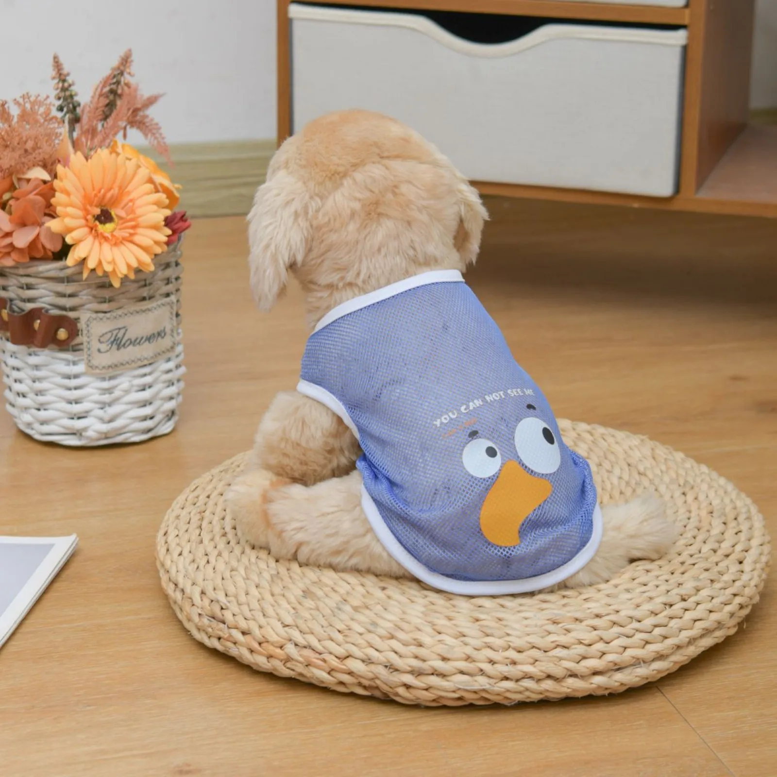 Colete para Cães e Gatos de Malha Estampada Respirável - Imagem 3