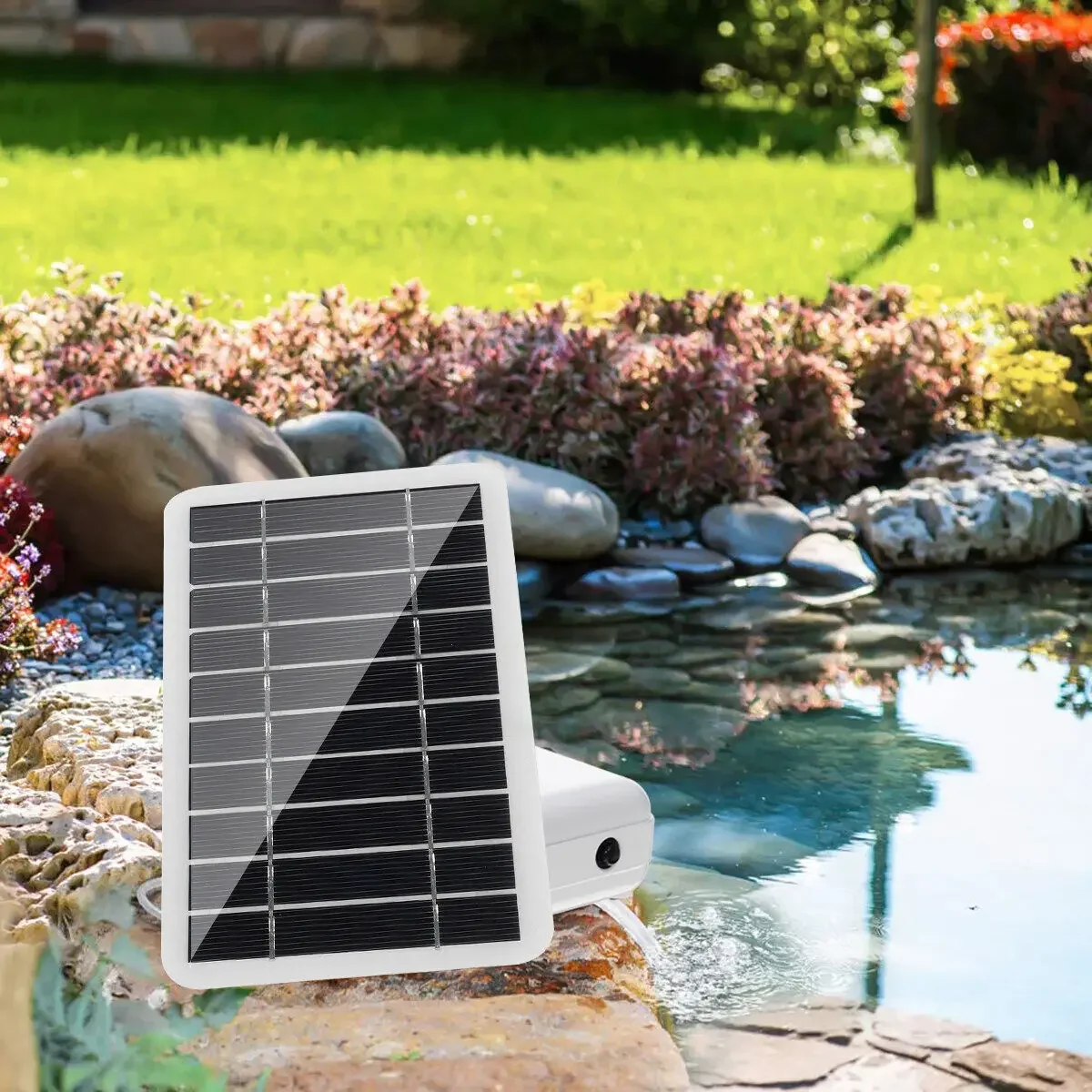 Oxigenador Solar 20W para Aquário e Lagoa com Bomba de Ar 3L/min - Image 3