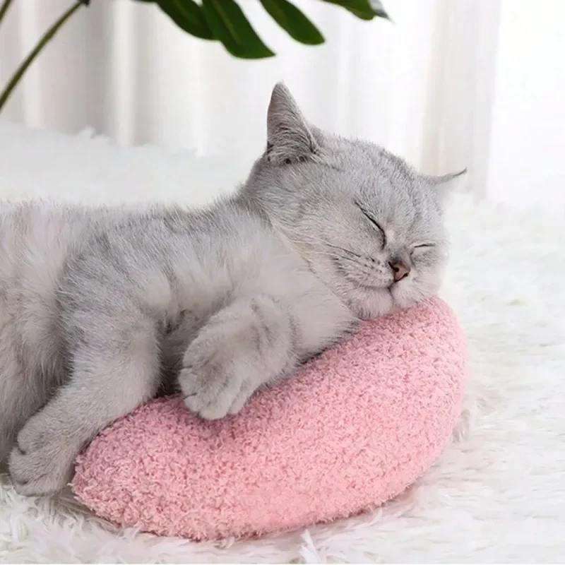 Travesseiro para Gatos e Cães de Pelúcia Lavável Formato U - Imagem 5