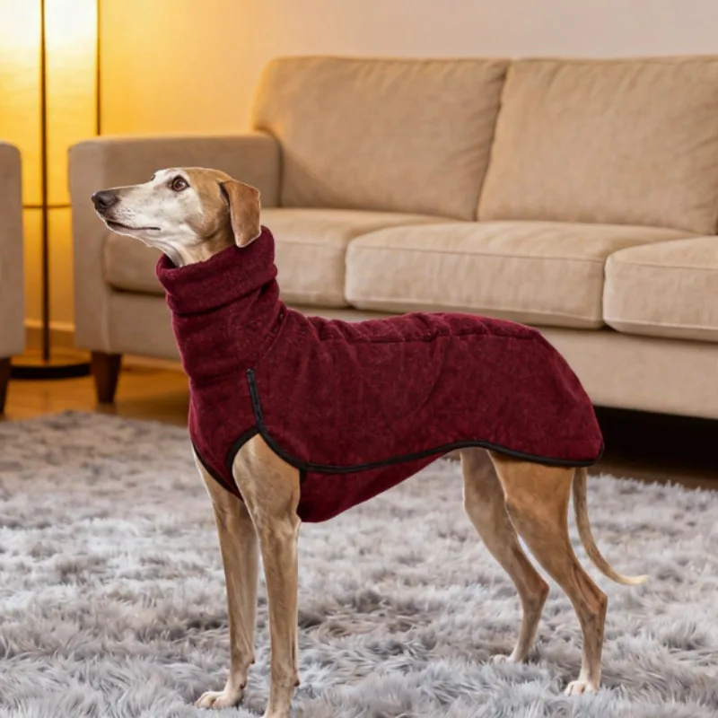 Colete de Lã para Cães Italian Greyhound e Whippet, Gola Alta - Imagem 4