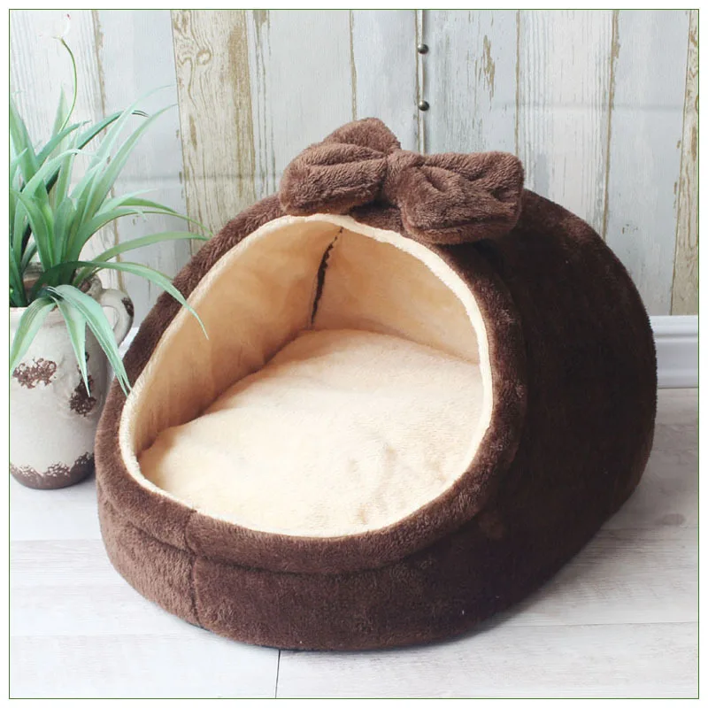 Cama Toca para Cães e Gatos de Pelúcia com Almofada Removível - Image 4