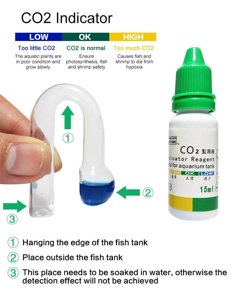 Solução Indicadora de CO2 para Aquários com Testador Líquido - Imagem 2