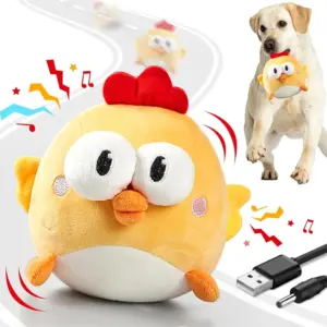 brinquedo interativo para cães e gatos de pelúcia recarregável