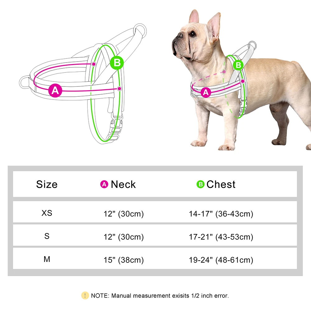 Colete de Nylon Acolchoado para Cães Pequenos Ajustável - Imagem 6