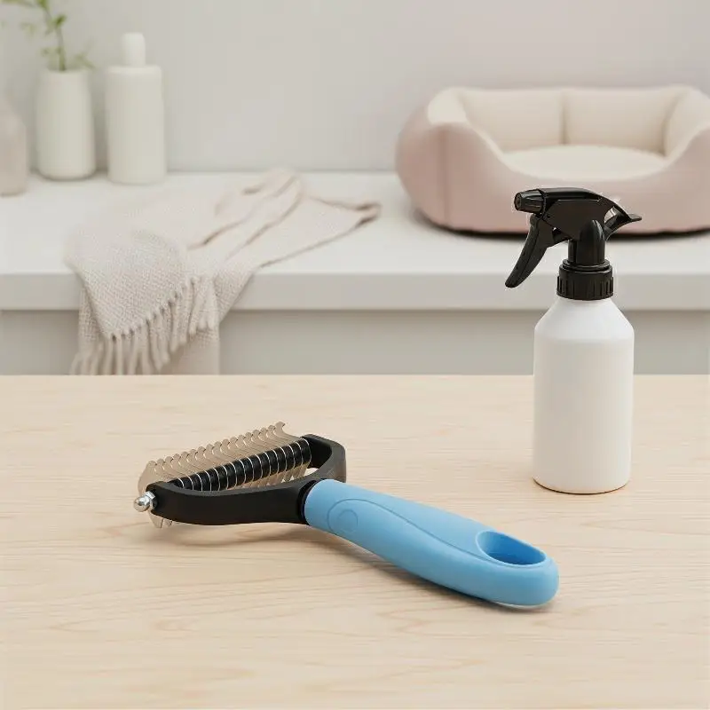 Escova 2 em 1 para Cães e Gatos com Cabo Ergonômico - Imagem 4
