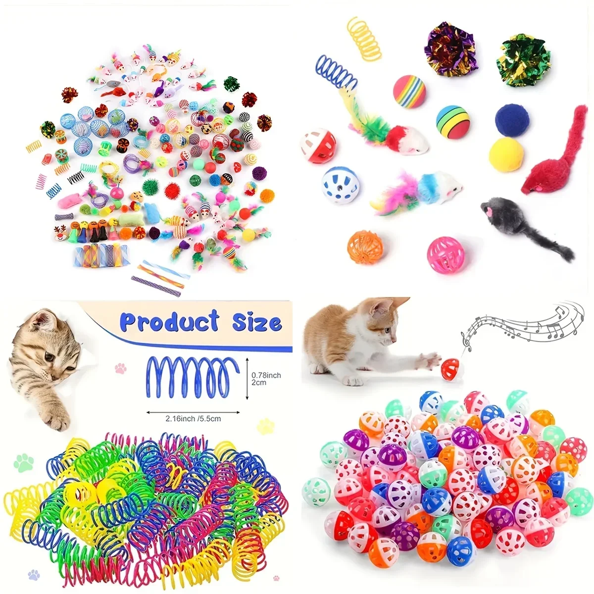 Conjunto de Brinquedos para Gatos com Varinha e Bolas com Sino - Image 6