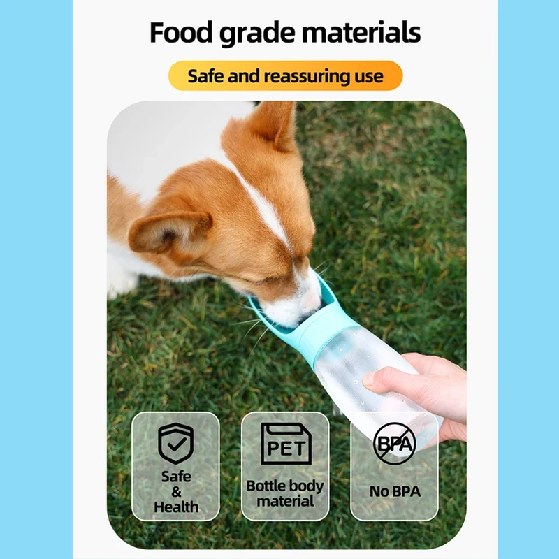 Garrafa de Água Portátil para Cães 300ml para Viagem - Imagem 6