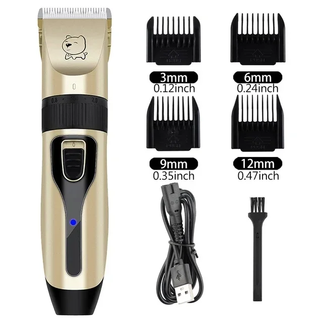 Aparador de Pelos para Cães Recarregável USB Baixo Decibel - Imagem 6