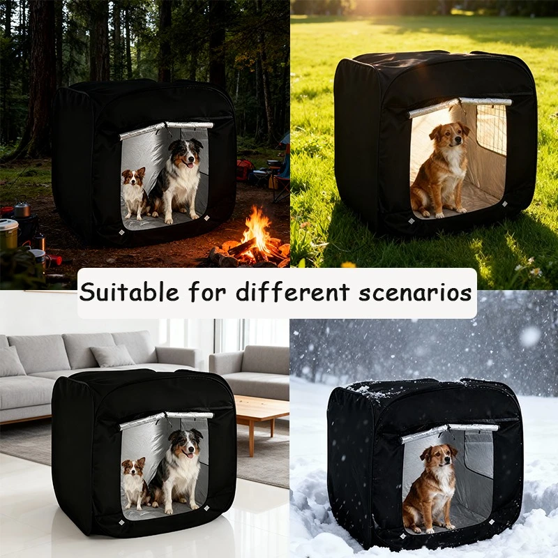 Tenda para Pets Dobrável 98x98x100 cm para Cães e Gatos Grande - Imagem 4