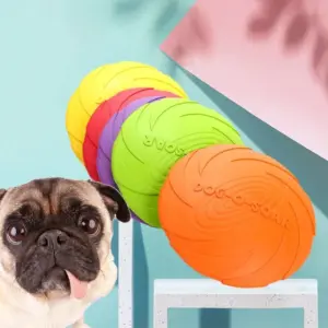 disco voador para cães de silicone