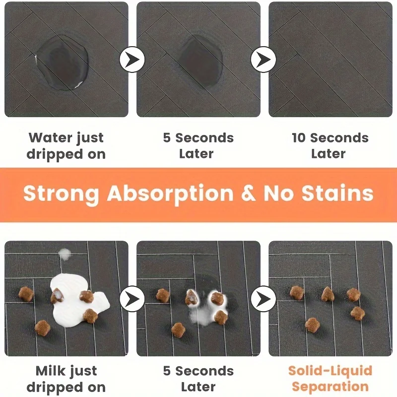 Tapete Impermeável para Comida de Cães com Base Antiderrapante - Imagem 6