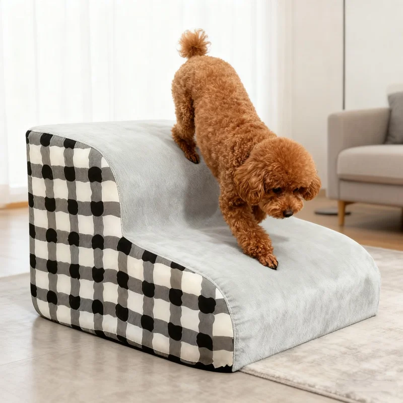 Escada para Cães de Espuma Antiderrapante com 2 ou 3 Degraus - Imagem 4
