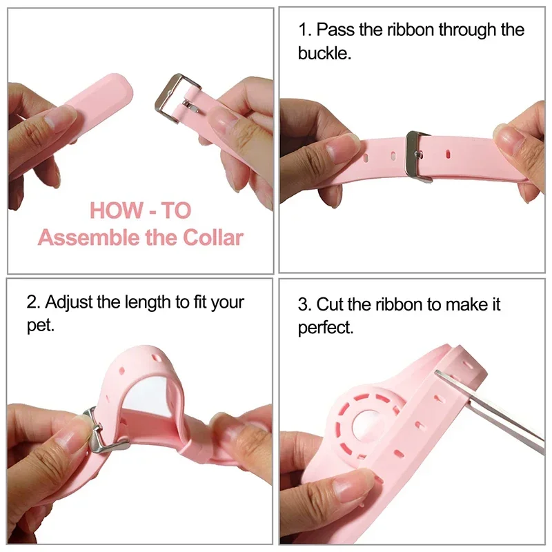Coleira de Silicone para Gatos e Cães com Suporte para AirTag Ajustável - Imagem 5