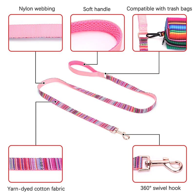 Coleira Listrada Personalizada para Cães com Fivela Rosê - Imagem 5