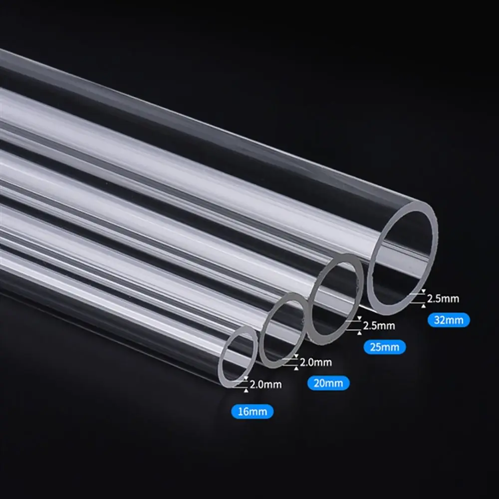 Tubo de Acrílico Transparente para Aquário 16 a 50 mm DIY - Imagem 6