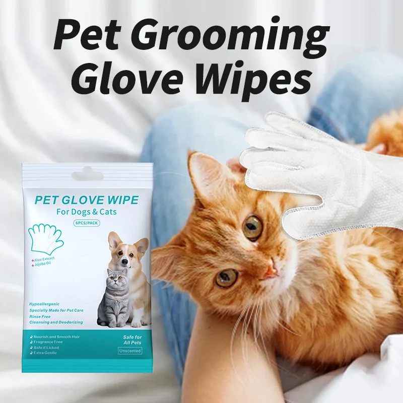 luvas de limpeza descartáveis para cães e gatos