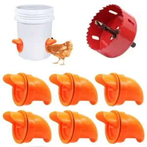 alimentador de gravidade para aves à prova de chuva