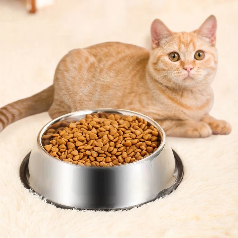 tigela de aço inoxidável para cães antiderrapante