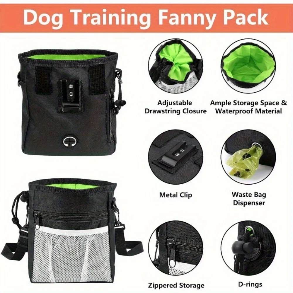 Kit Treinamento para Cães com Bolsa de Petiscos Oxford e Cinto Ajustável - Image 5