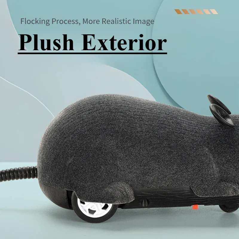 Robô Mouse para Gatos com Controle Remoto e Superfície Flocada - Imagem 2