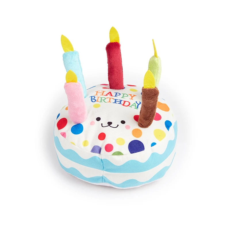 Brinquedo Bolo de Aniversário para Cães de Pelúcia com Som - Image 6