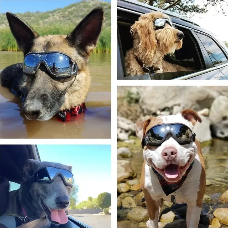Óculos para Cães Médios e Grandes com Alça Ajustável Anti-nevoeiro - Imagem 3