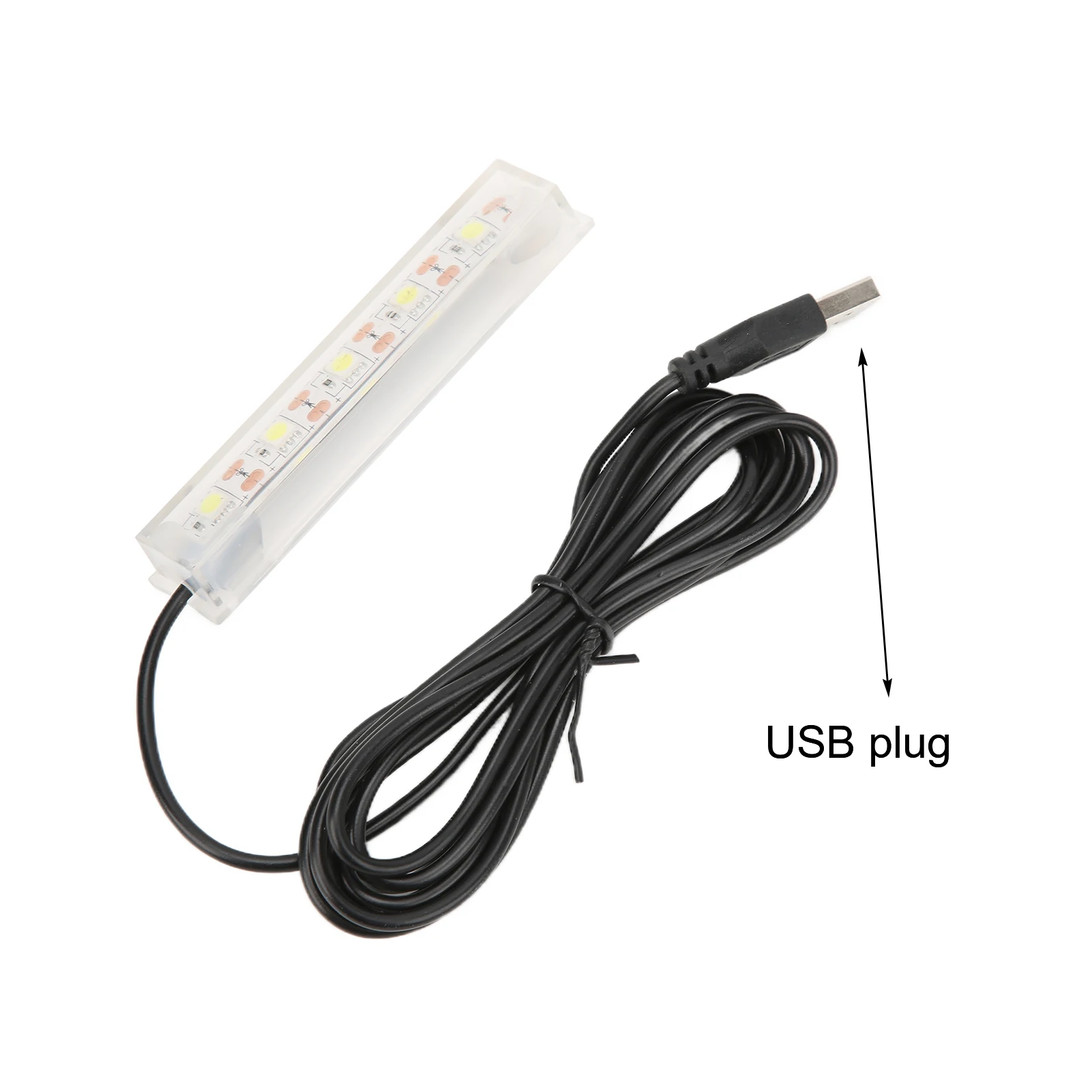 Luz LED USB para Aquário com Luz Branca para Plantas - Imagem 2