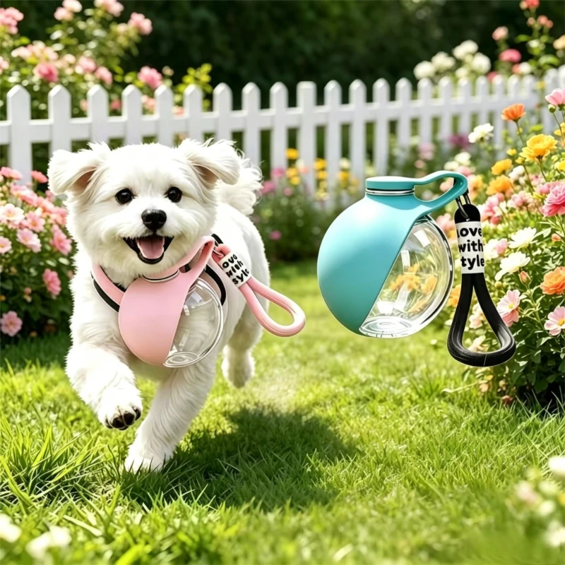 Garrafa de Água Portátil para Cães com Tigela Antivazamento - Imagem 3