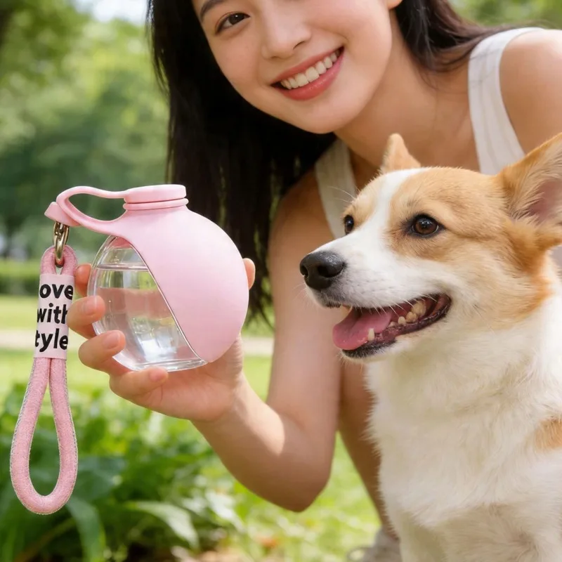 Garrafa de Água para Cães 285 ml com Tigela Removível Antivazamento - Imagem 3