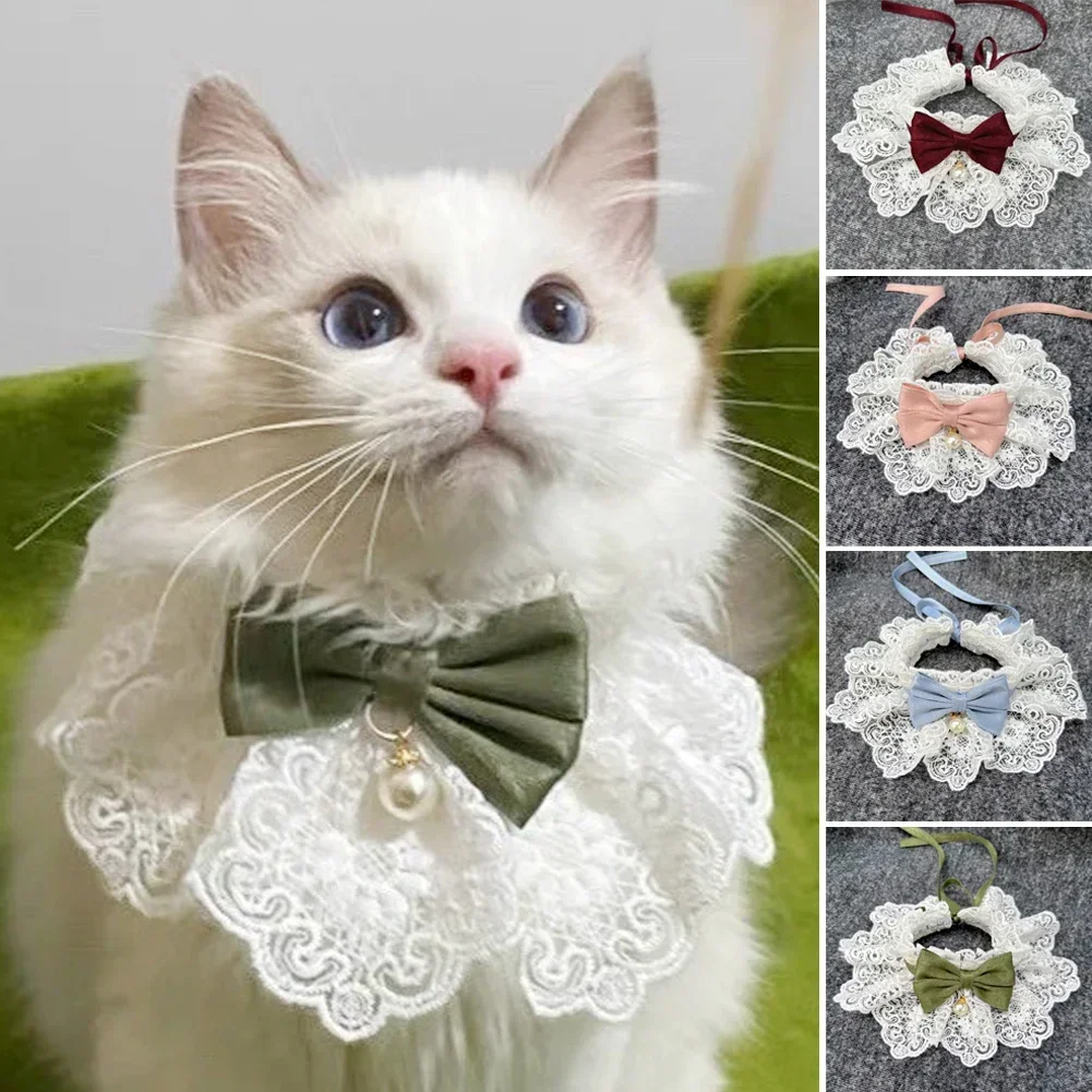 Coleira de Laço para Gatos e Cães de Poliéster com Ajuste de Tamanho - Imagem 2