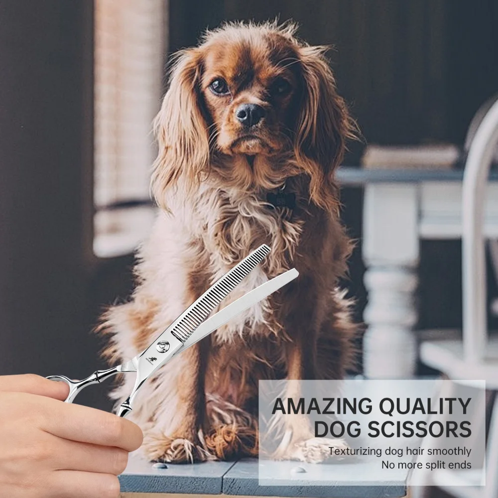 Tesoura Curva para Tosa de Cães Aço Inoxidável 7 pol. - Imagem 4