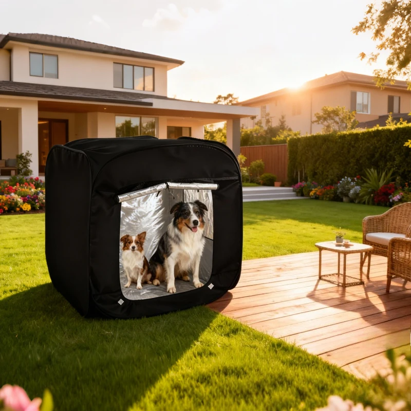 Tenda para Pets Dobrável 98x98x100 cm para Cães e Gatos Grande - Imagem 5
