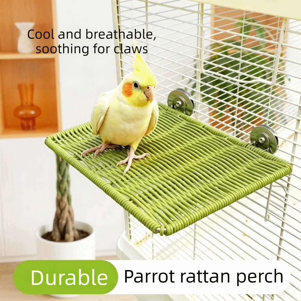 Plataforma de Descanso para Pássaros de Plástico 20x15,5 cm para Gaiola - Imagem 4