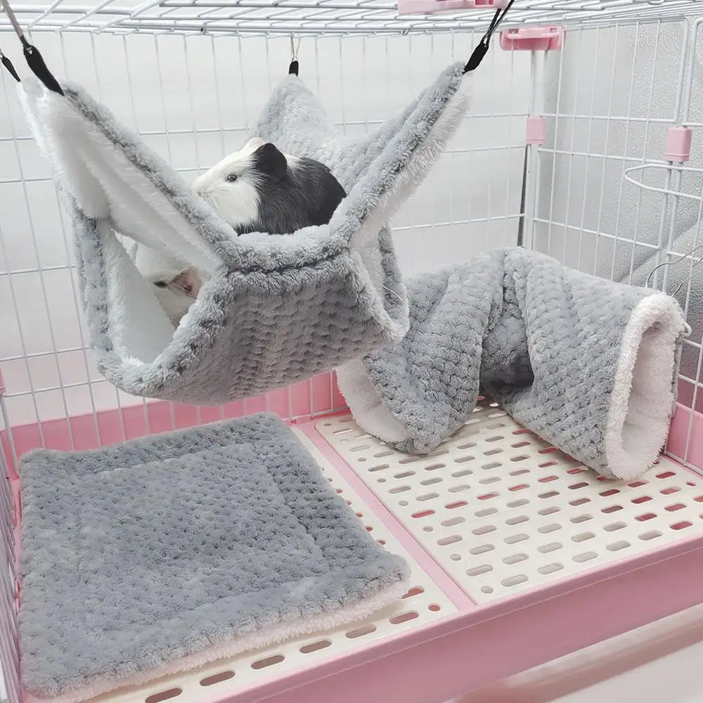 Rede para Hamster e Roedores de Pelúcia Dupla Lavável 20x20 cm - Imagem 5